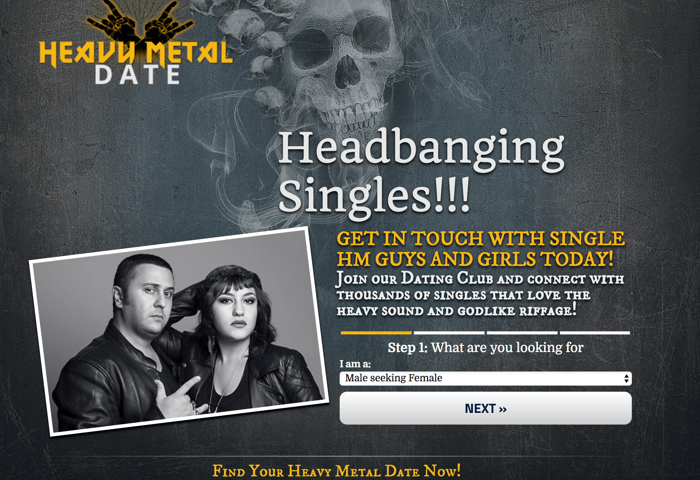 Metalhead dating gothic girl